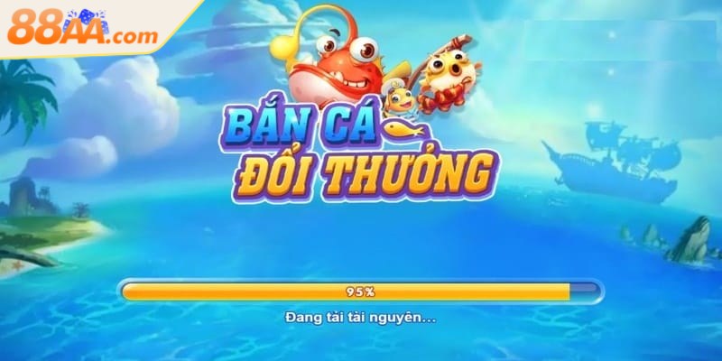 Giao diện của game bắn cá đổi thưởng được thiết kế với màu sắc tươi sáng